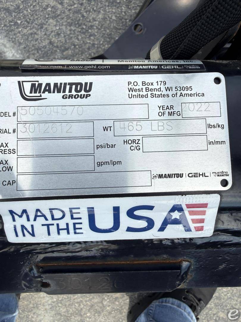 2022 Manitou TREE PULLER- SKID STEER