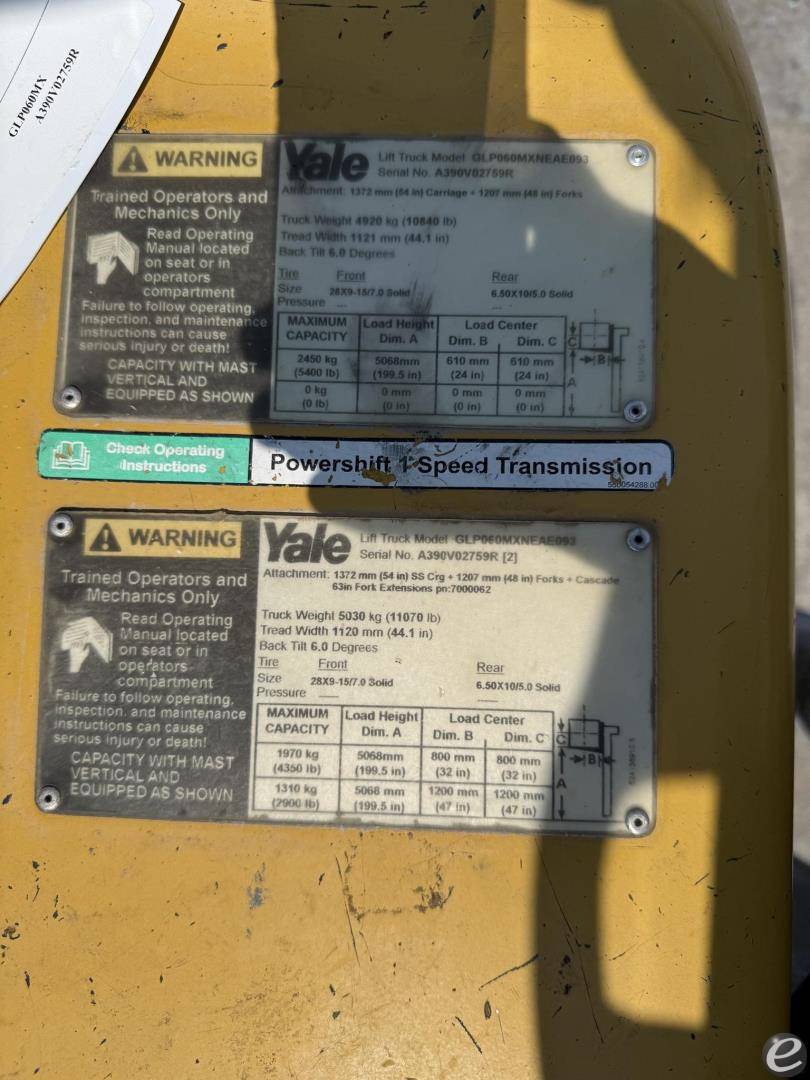 2017 Yale GLP060MX