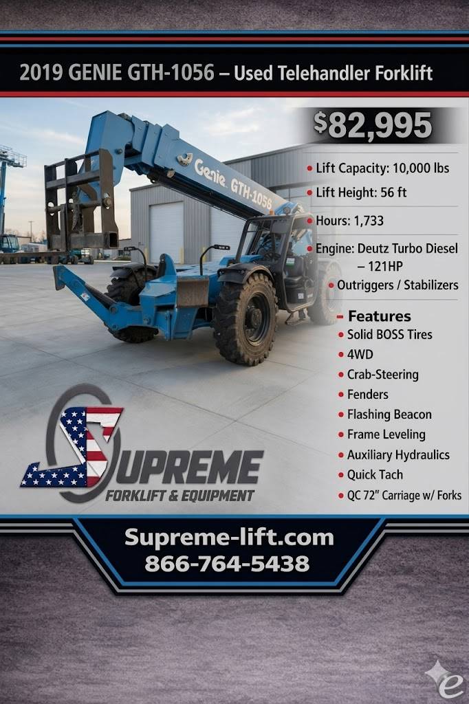 2019 Genie GTH-1056