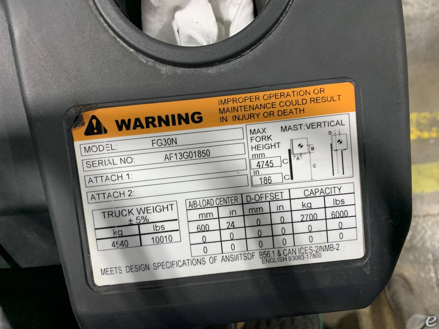 2018 Mitsubishi FG30N5 LP Gas Forklift - 123Forklift