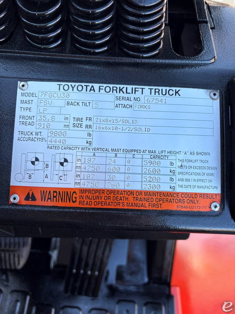 2005 Toyota 7FGCU30