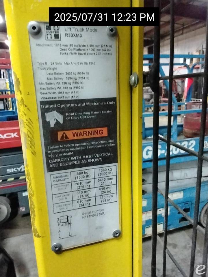 2016 Hyster R30XM3