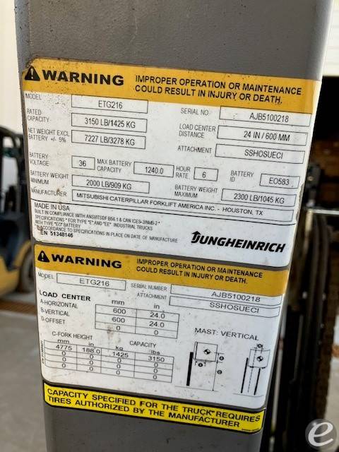 2021 Jungheinrich ETG216