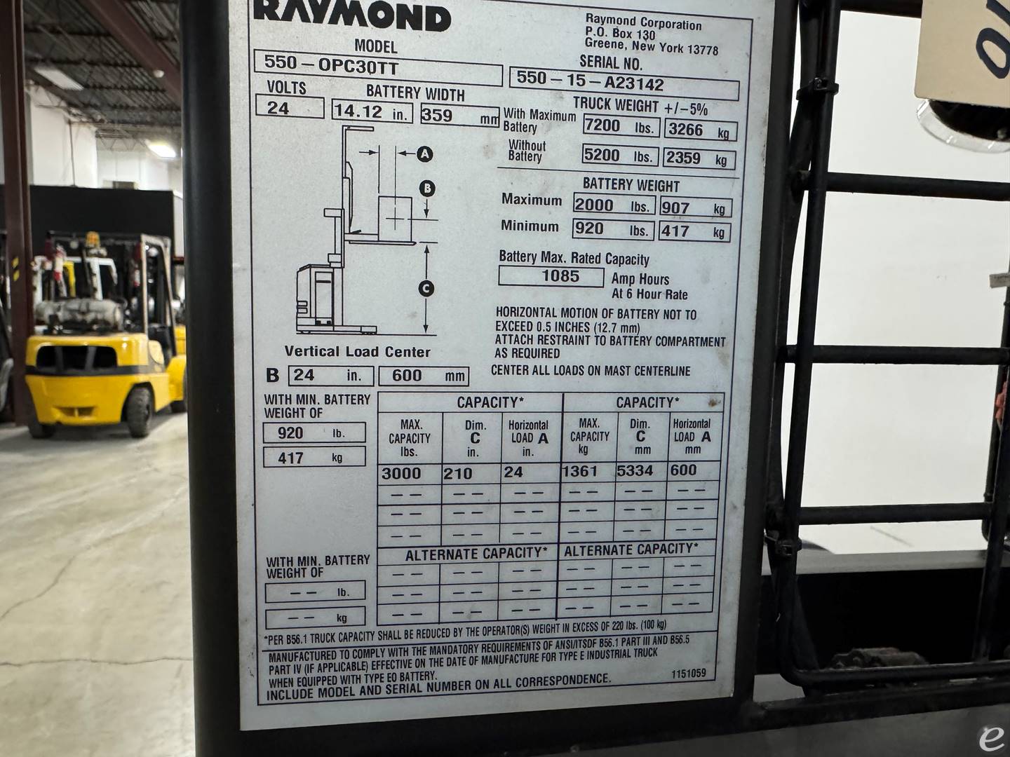 2015 Raymond OPC30TT