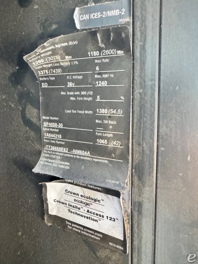 2018 Crown SP4050-30