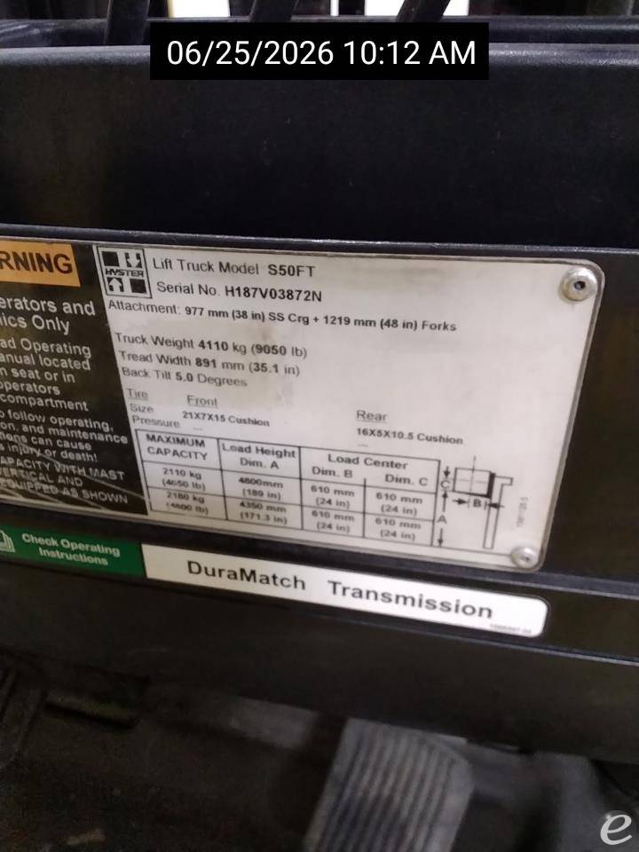 2015 Hyster S50FT