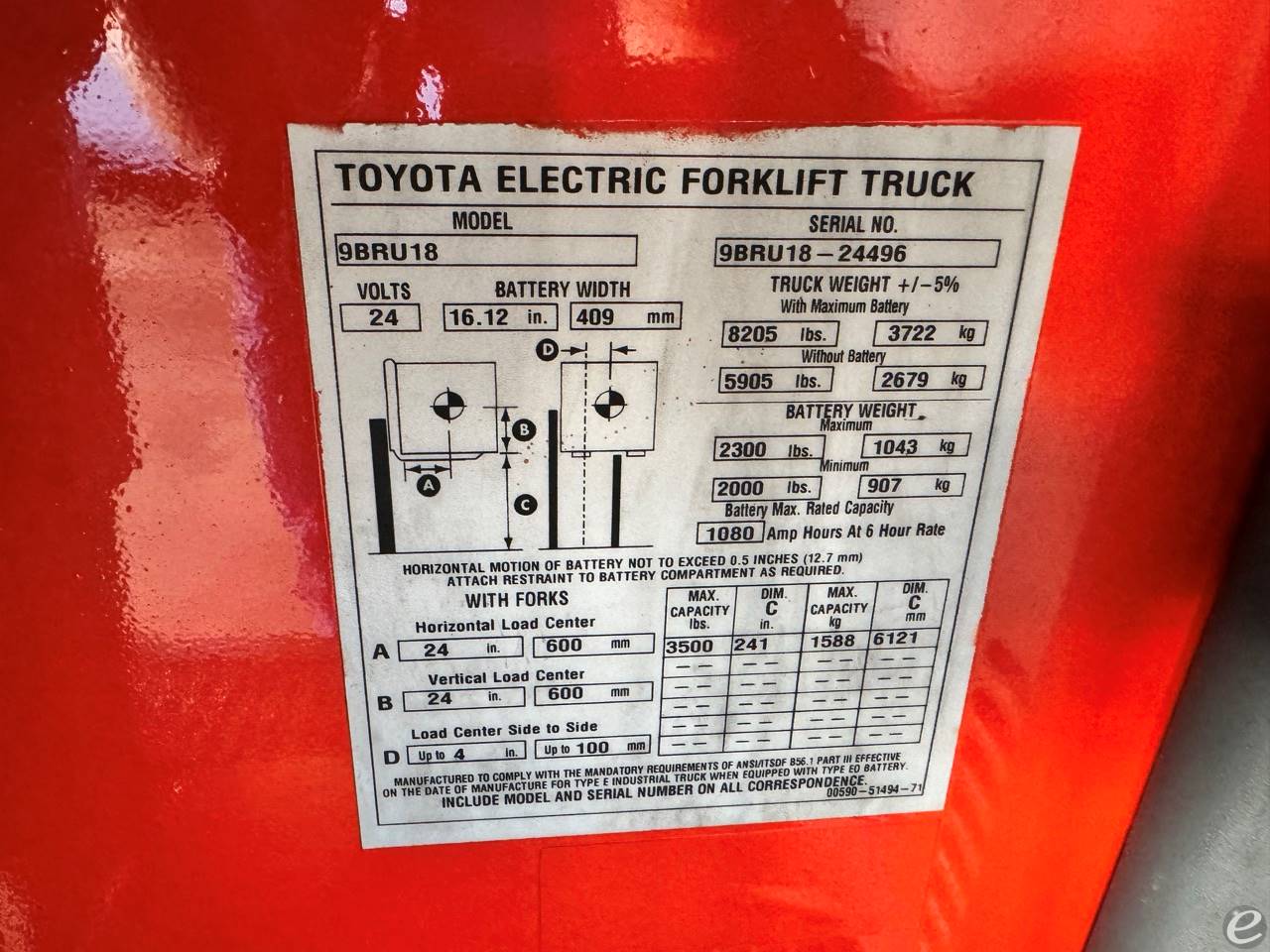 2016 Toyota 9BRU18