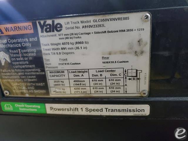 2013 Yale GC050VX LP Gas Forklift - 123Forklift