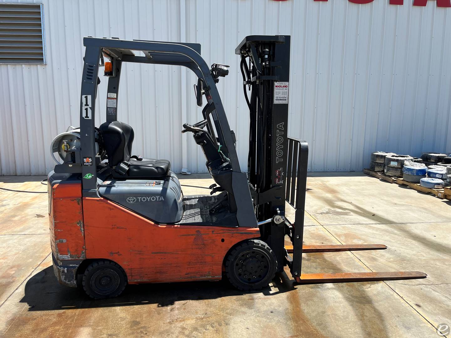2018 Toyota 8FGCU18 LP Gas Forklift...