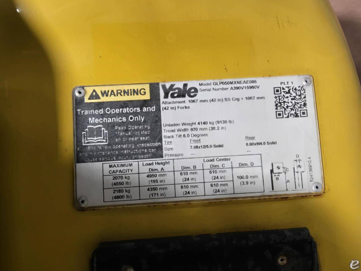 2021 Yale GLP050VX