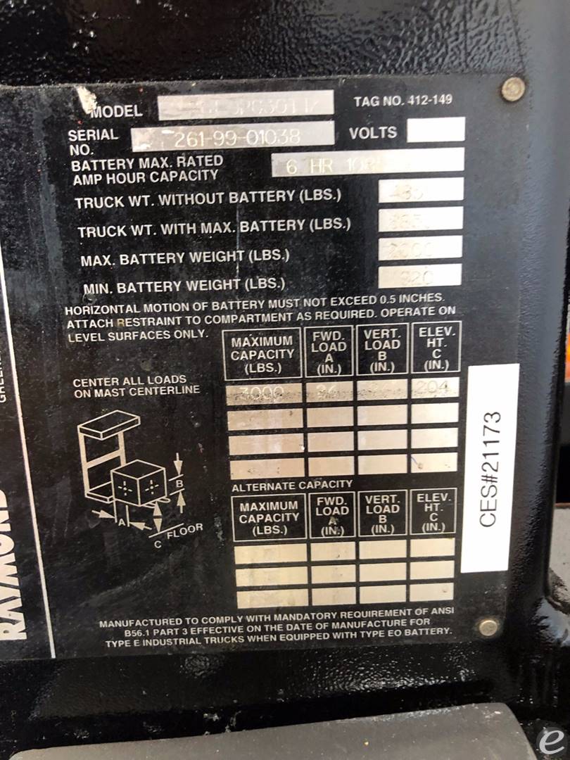 1999 Raymond Raymond OPC30TT