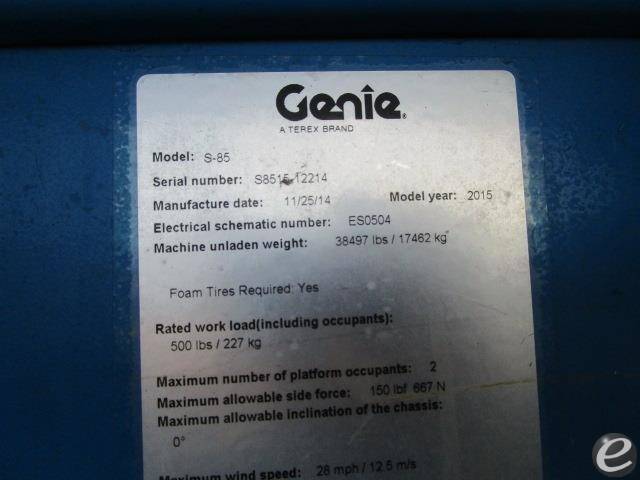 2015 Genie S85