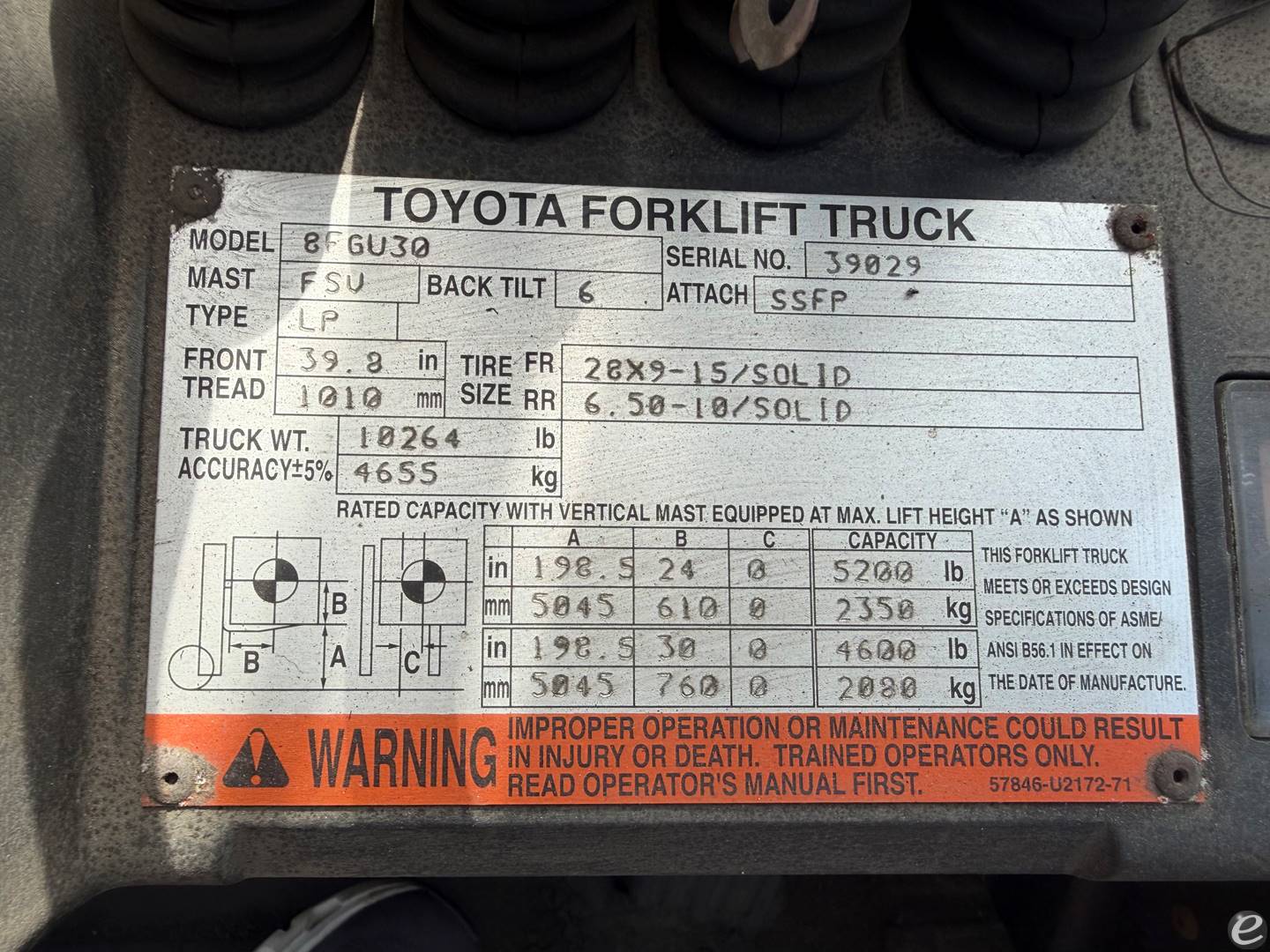 2014 Toyota 8FGU30