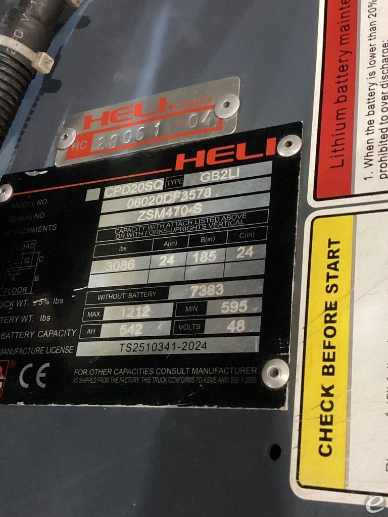 2021 Heli CPD20SQ-GB2LI