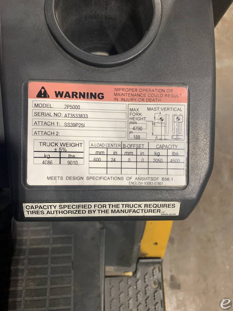 2012 Cat                                       2P5000 LP Gas Forklift - 123Forklift