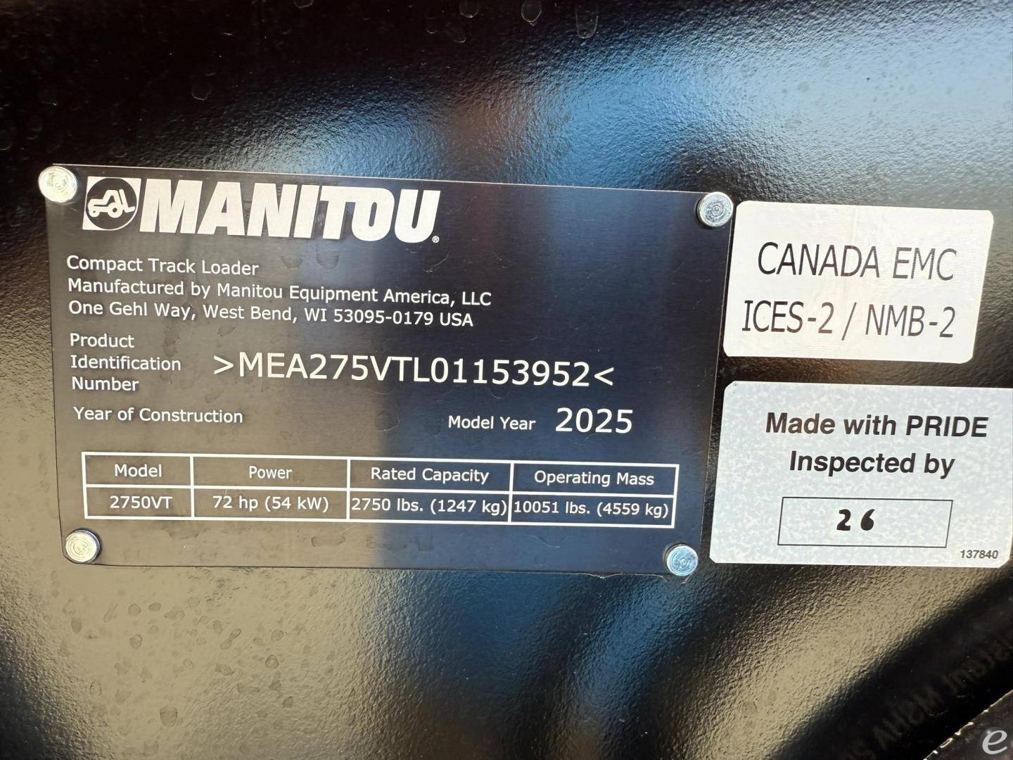 2025 Manitou 2750VT