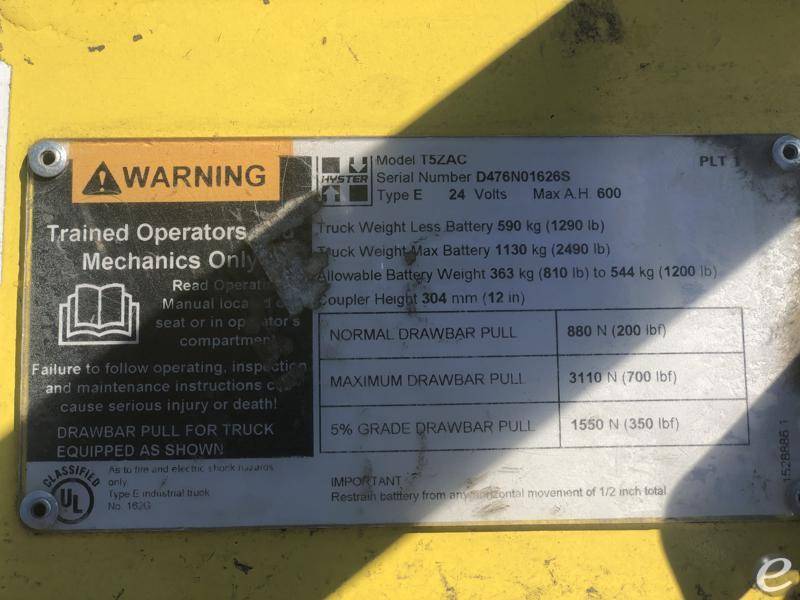 2019 Hyster T5Z-AC