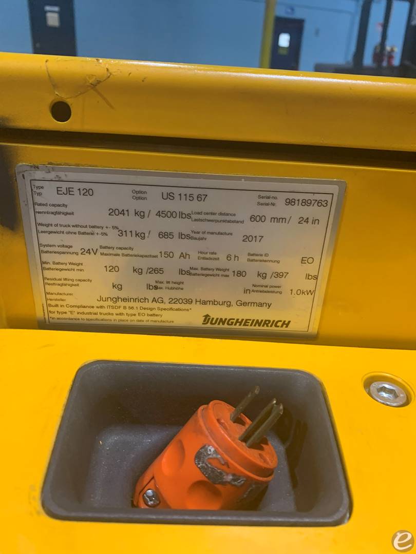 2017 Jungheinrich EJE120A Electric Forklift - 123Forklift
