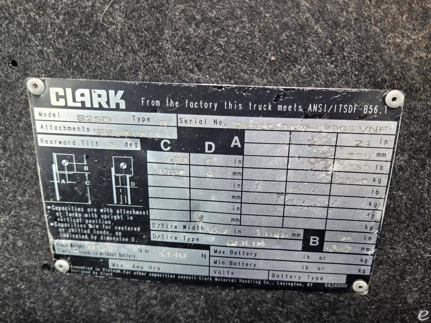 2022 Clark S25D