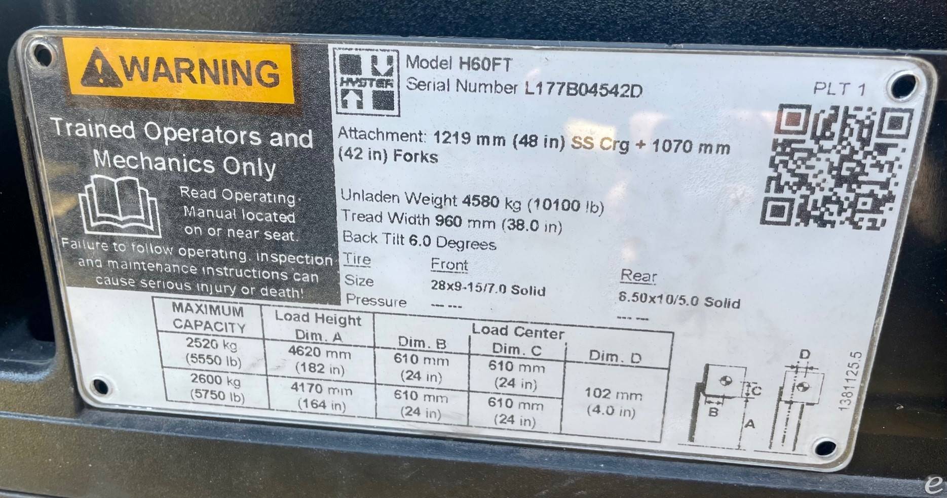 2006 Hyster H60FT LP Gas Forklift - 123Forklift