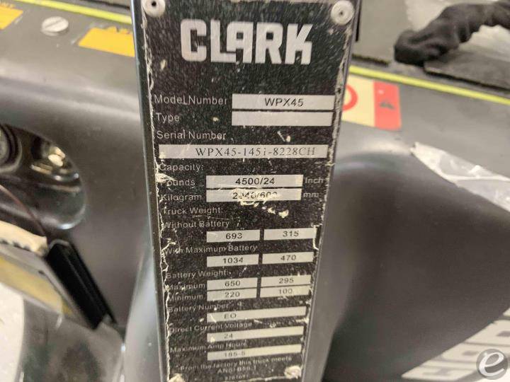 2017 Clark WPX45