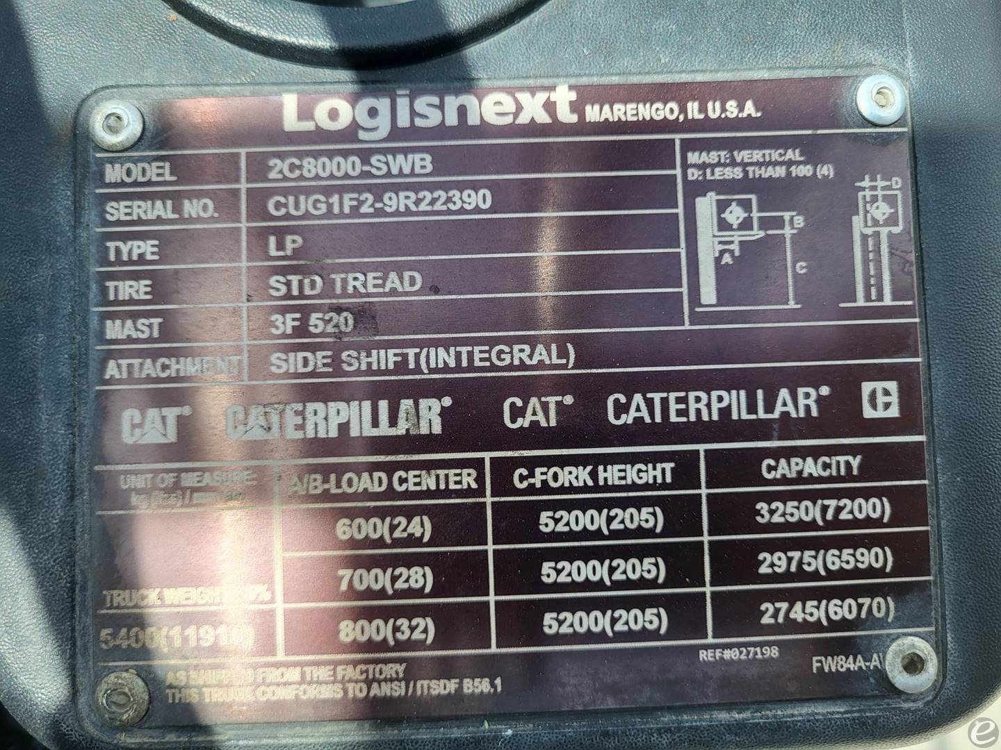 2021 Cat 2C8000SWB