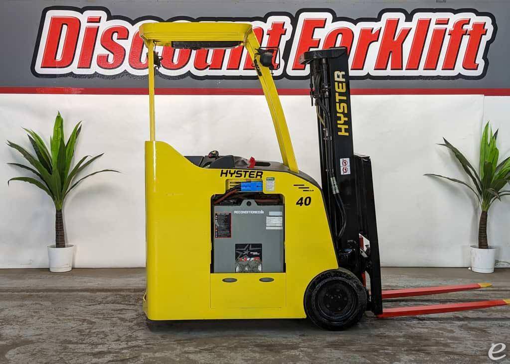 2014 Hyster E40HSD Electric Walkie Counterbalanced Stacker Forklift - 123Forklift