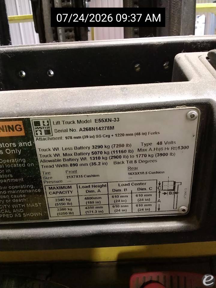 2014 Hyster E55XN