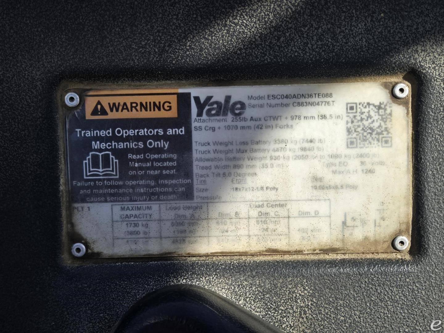 2019 Yale ESC040AD