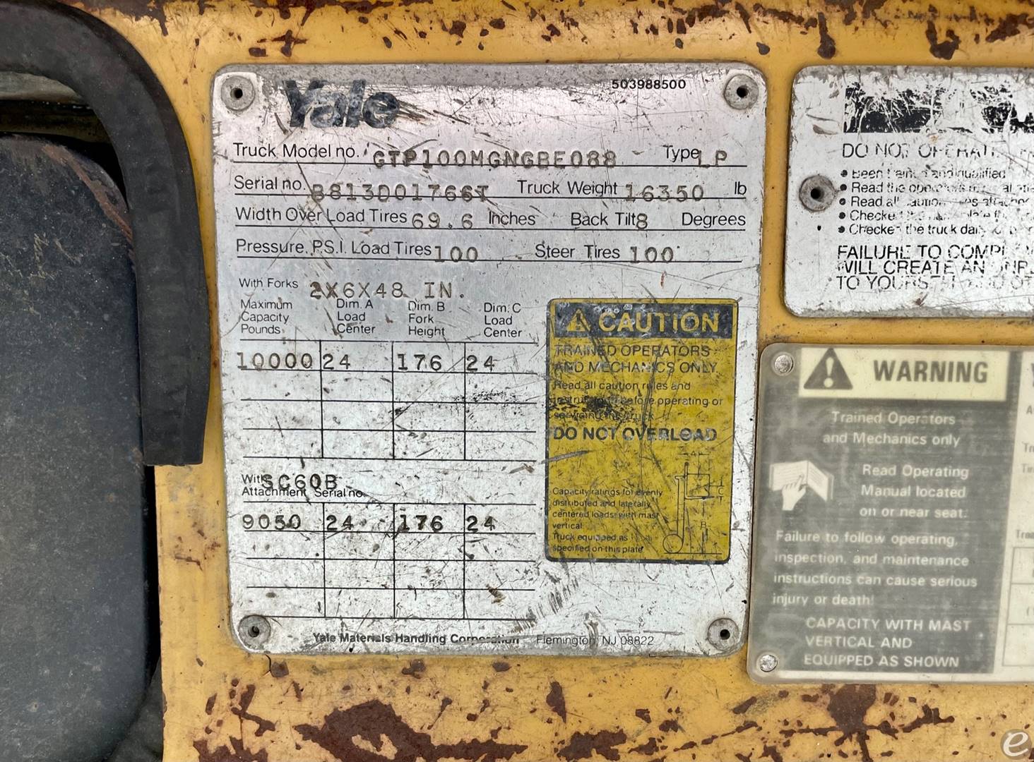 1996 Yale GTP100MG