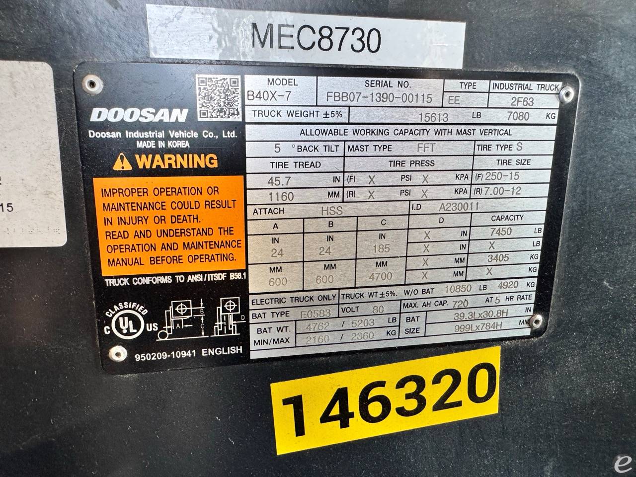 2023 Doosan B40X-7