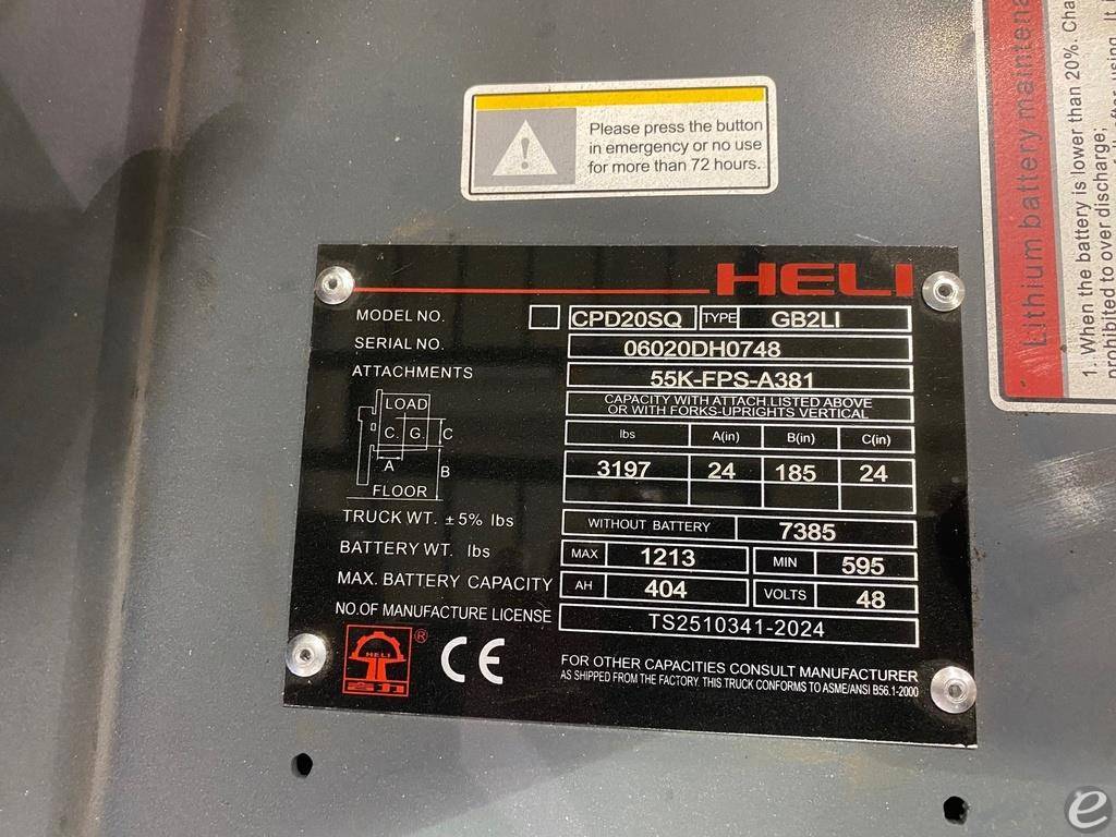 2022 Heli CPD20SQ-GB2LI