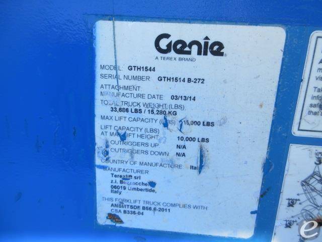 2014 Genie GTH1544