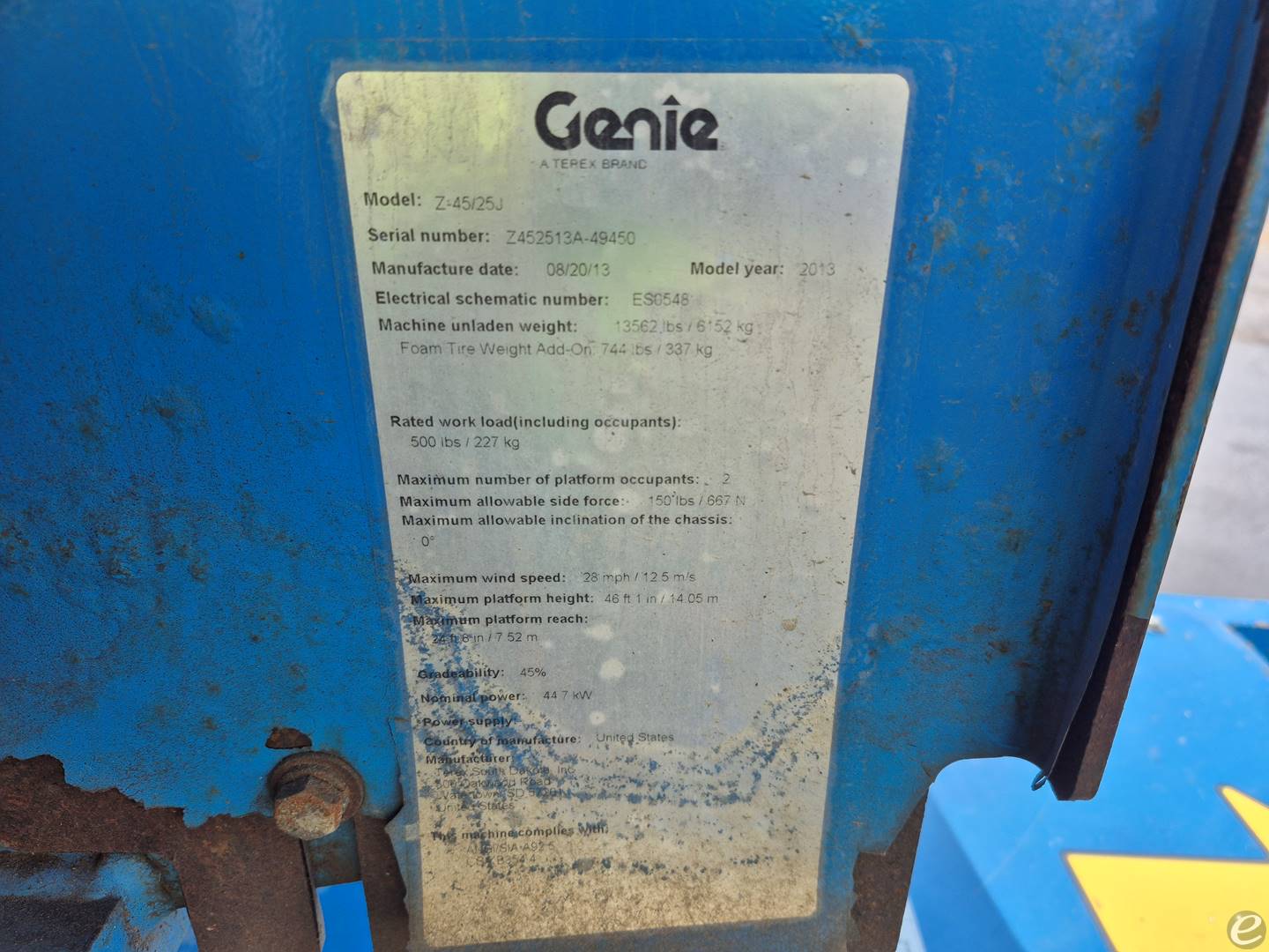 2013 Genie Z45/25J