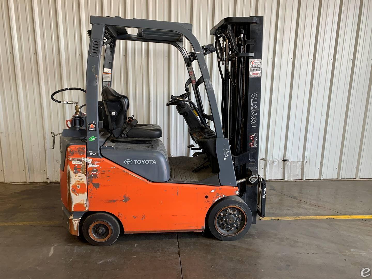 2018 Toyota 8FGCU15 LP Gas Forklift...