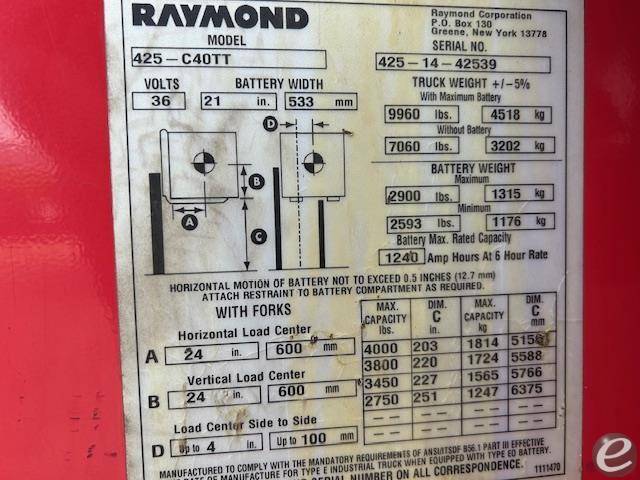 Raymond 425C40TT