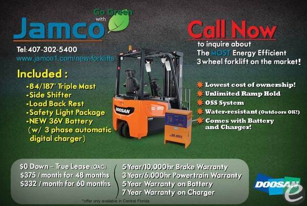 2022 Doosan B18T-7 Electric Forklift - 123Forklift