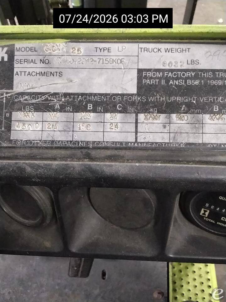 1989 Clark GCX25