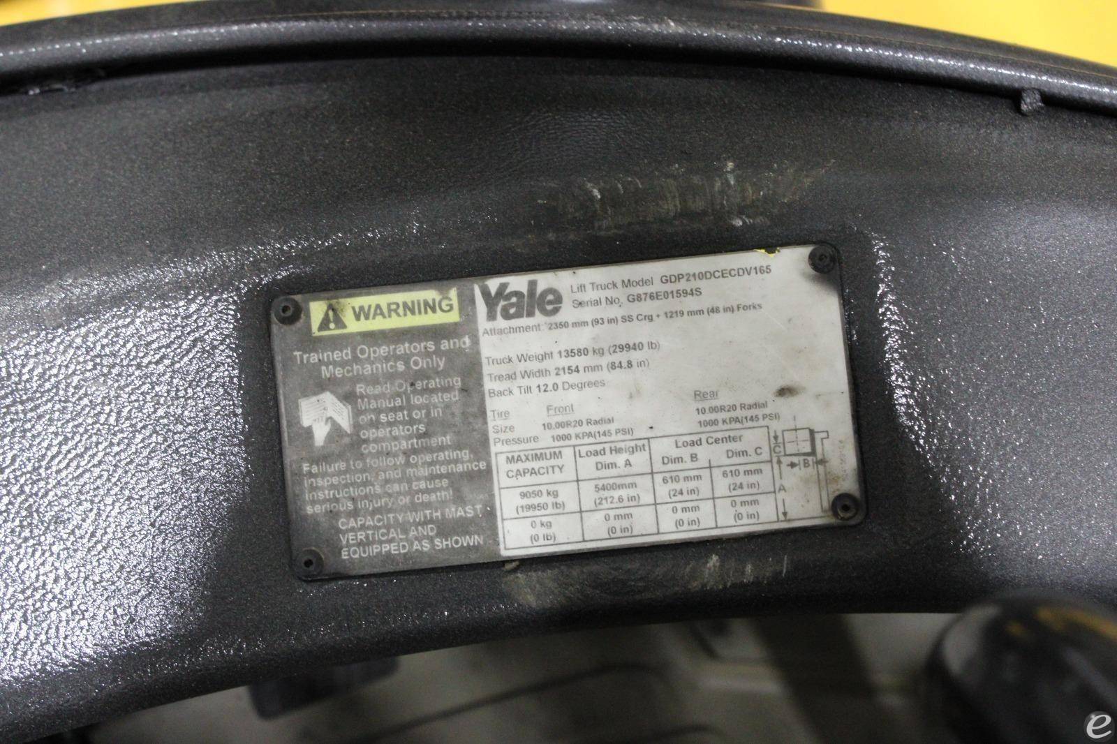 2018 Yale GDP210DC