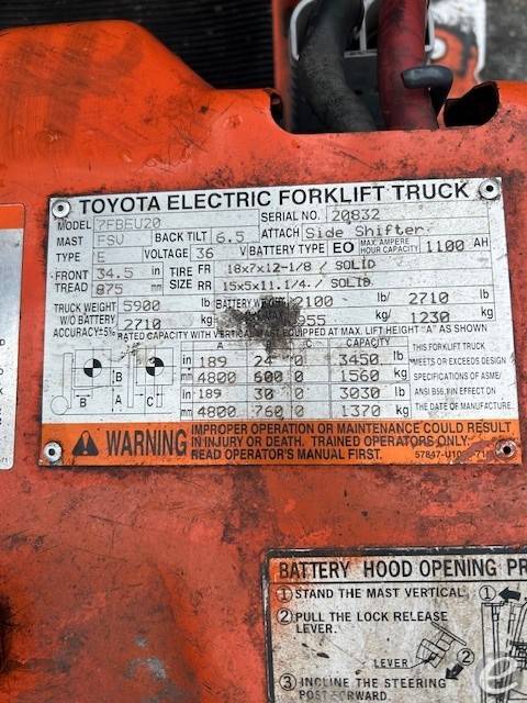 2012 Toyota 7FBEU20