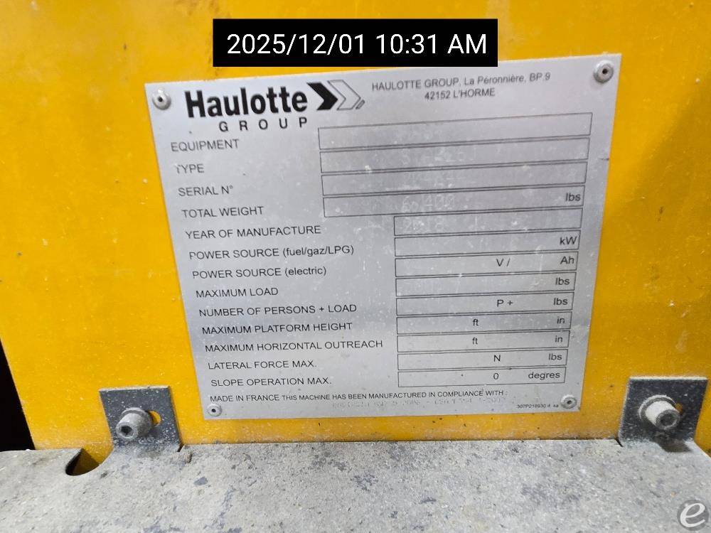 9999 Haulotte Group STAR26J