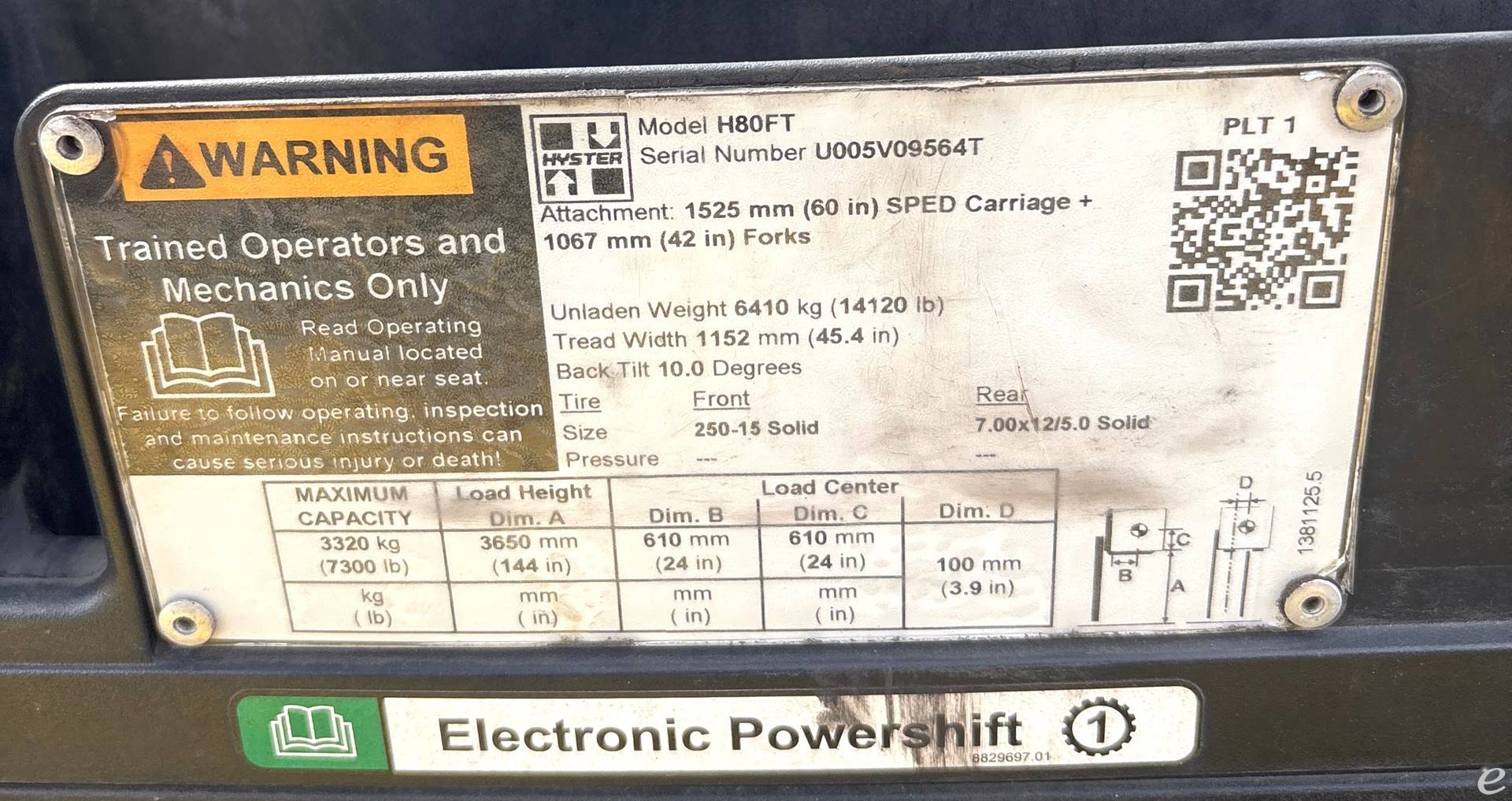 2019 Hyster H80FT