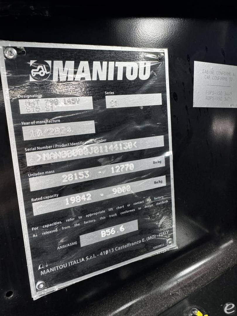 2025 Manitou MHT790