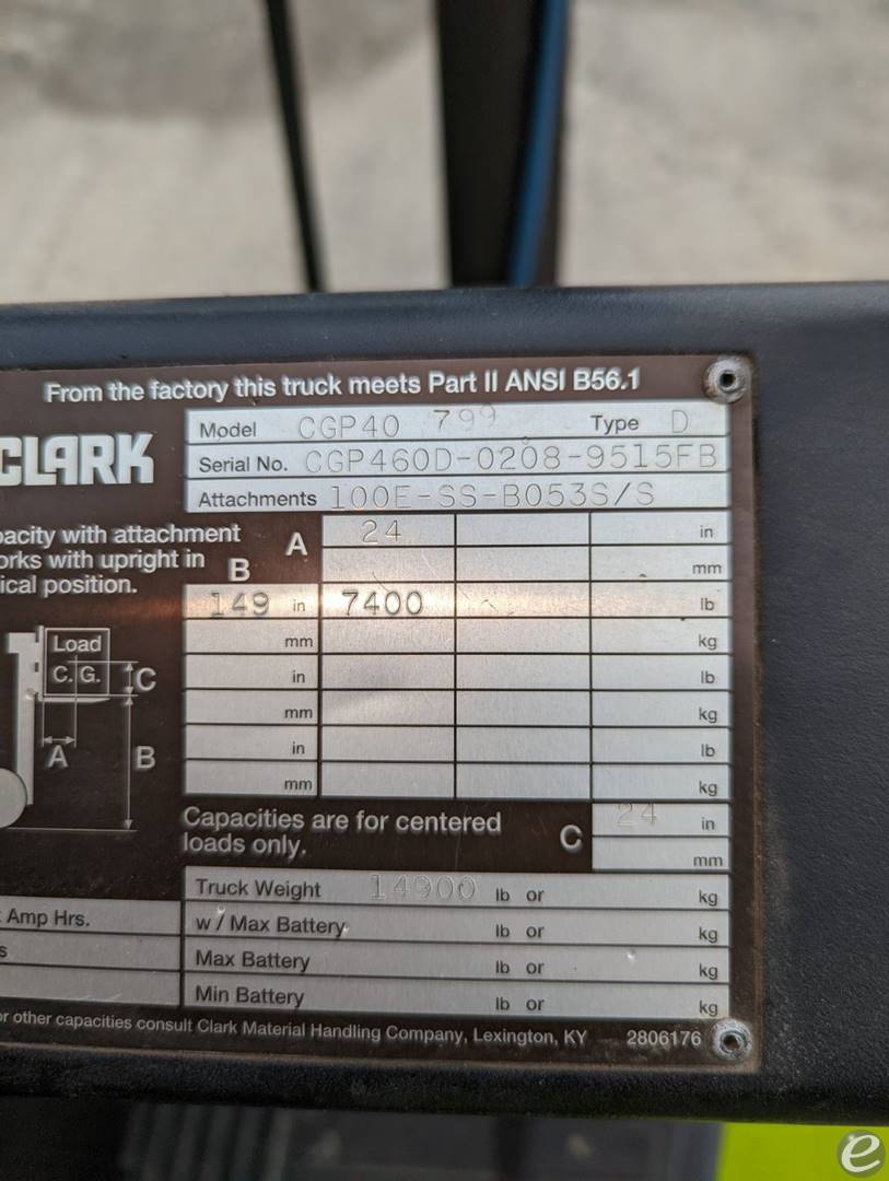 2000 Clark CGP40
