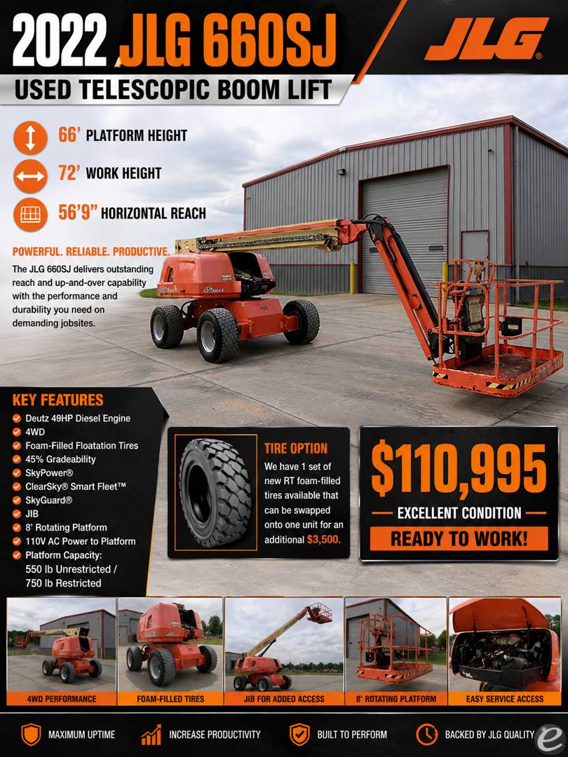 2022 JLG 660SJ