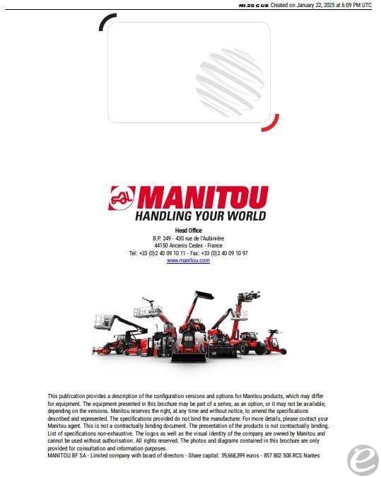 2024 Manitou MI25G