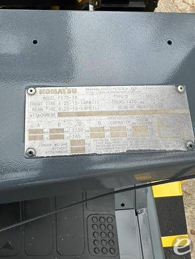 2014 Komatsu  FD70-10 Diesel Forklift - 123Forklift