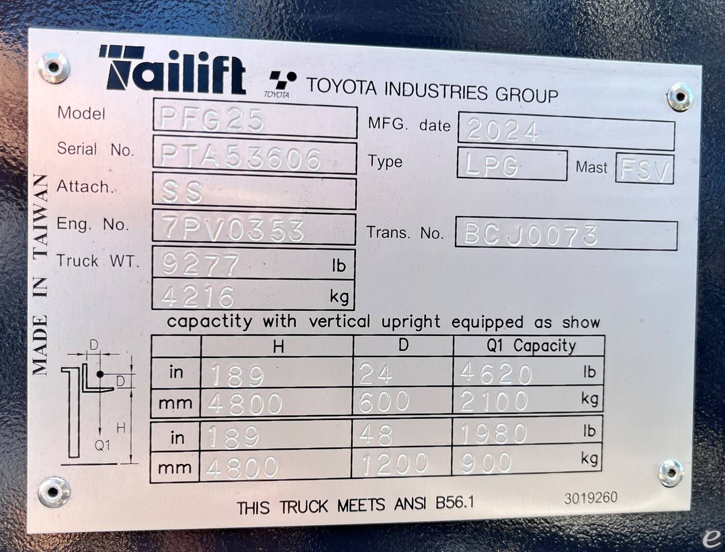 2025 Tailift PFG25