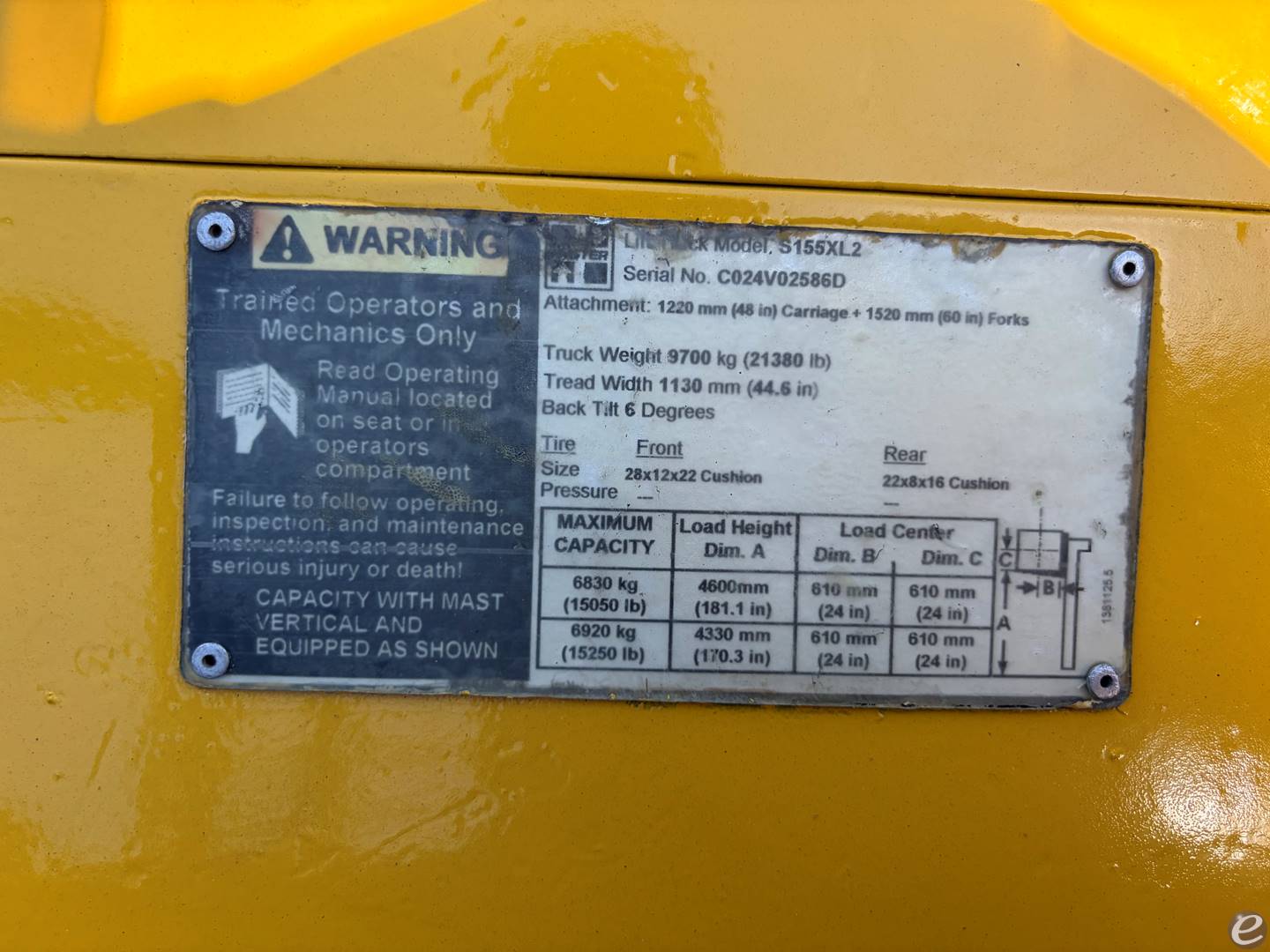 2006 Hyster S155XL-S200XL