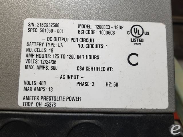 Ametek Prestolite Power 1200EC3-18DP